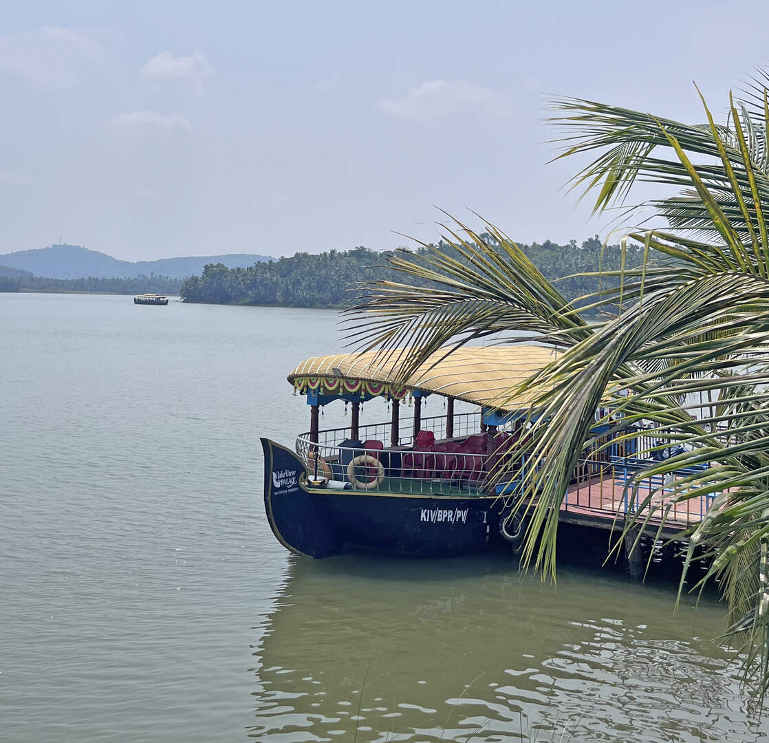 View of boat from Akalappuzha watch tower near Moodadi